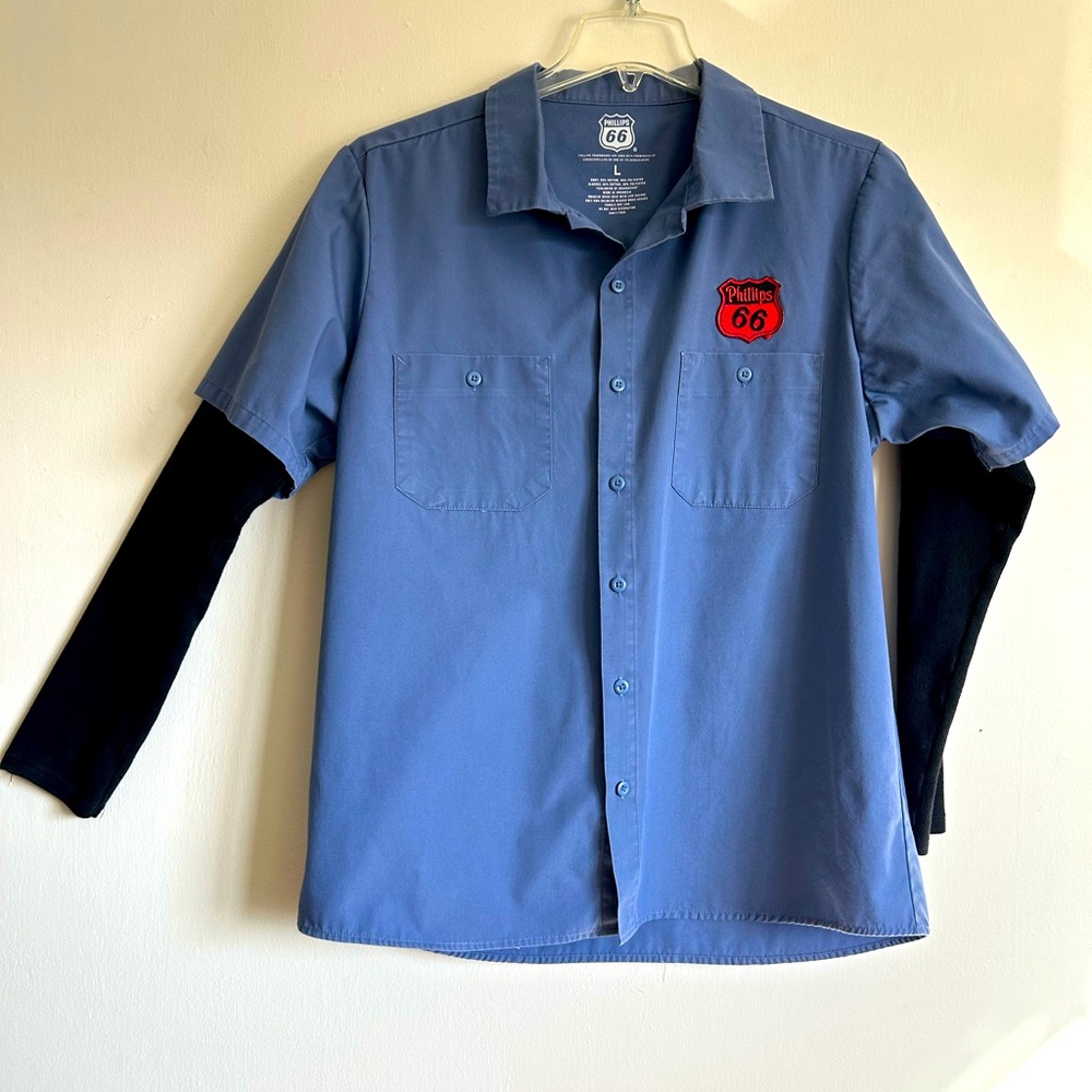 Mechanic’s Shirt w/ long thermal sleeves size L - Picture 1 of 8